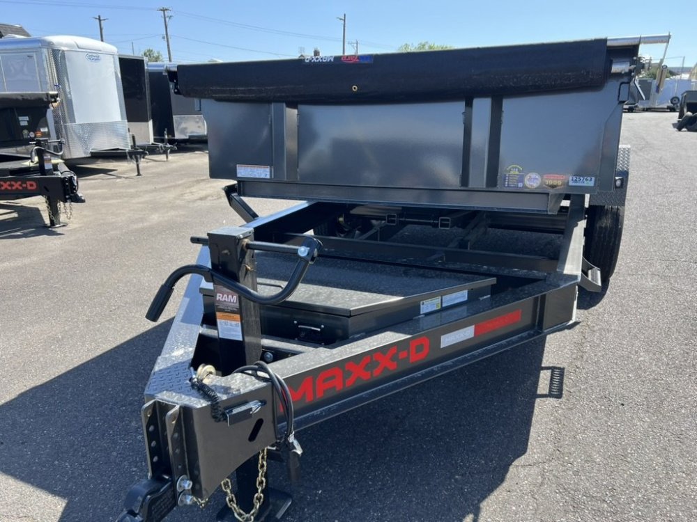 MAXX-D 7x14 14K DKX Dump Trailer 18" Solid Sides w/6" Board Sides MAXX-D Trailer DKB-7X14-14K-18+6
