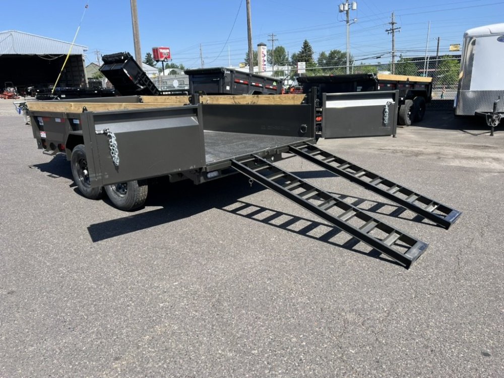 MAXX-D 7x14 14K DKX Dump Trailer 18" Solid Sides w/6" Board Sides MAXX-D Trailer DKB-7X14-14K-18+6