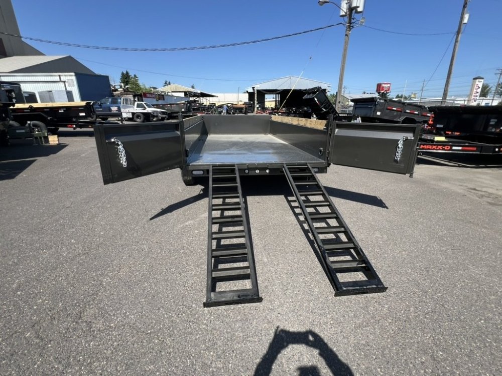 MAXX-D 7x14 14K DKX Dump Trailer 18" Solid Sides w/6" Board Sides MAXX-D Trailer DKB-7X14-14K-18+6