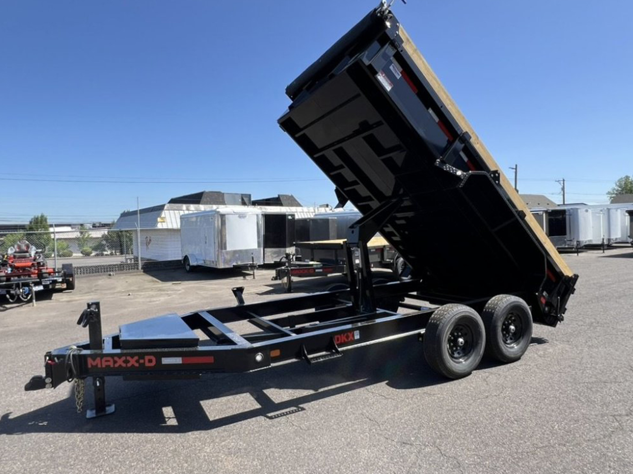 MAXX-D 7x14 14K DKX Dump Trailer 18" Solid Sides Trailer DKX-7X14-14K-18