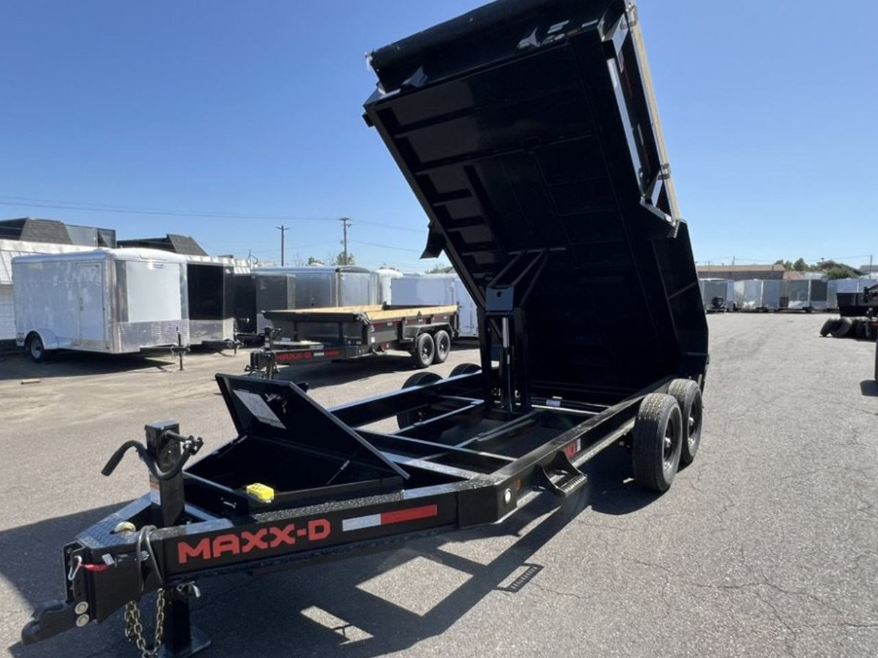 MAXX-D 7x14 14K DKX Dump Trailer 18" Solid Sides MAXX-D Trailer DKX-7X14-14K-18