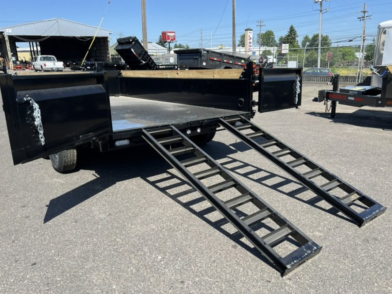 MAXX-D 7x14 14K DKX Dump Trailer 18" Solid Sides MAXX-D Trailer DKX-7X14-14K-18