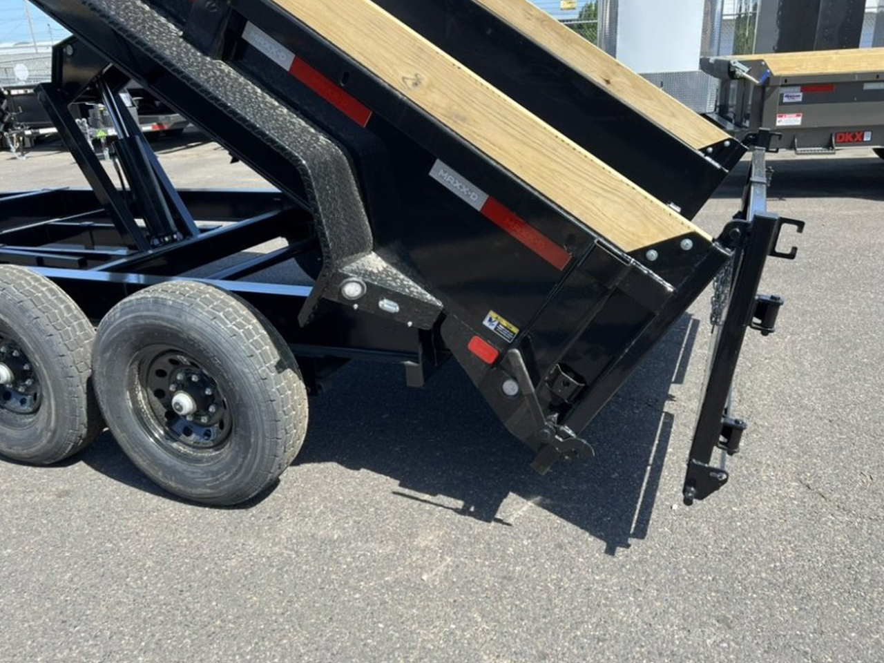 MAXX-D 7x14 14K DKX Dump Trailer 18" Solid Sides MAXX-D Trailer DKX-7X14-14K-18