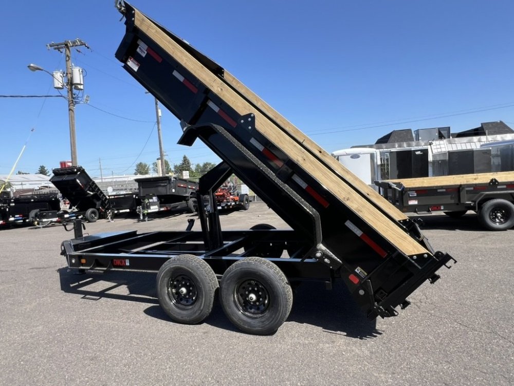 MAXX-D 7x14 14K DKX Dump Trailer 18" Solid Sides MAXX-D Trailer DKX-7X14-14K-18