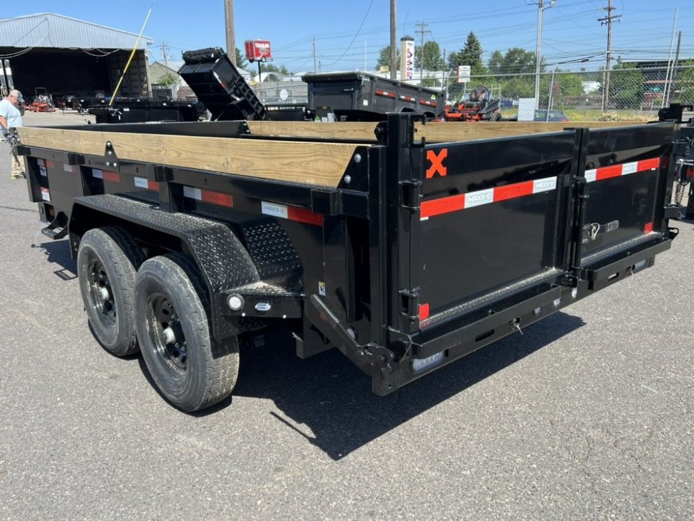 MAXX-D 7x14 14K DKX Dump Trailer 18" Solid Sides MAXX-D Trailer DKX-7X14-14K-18