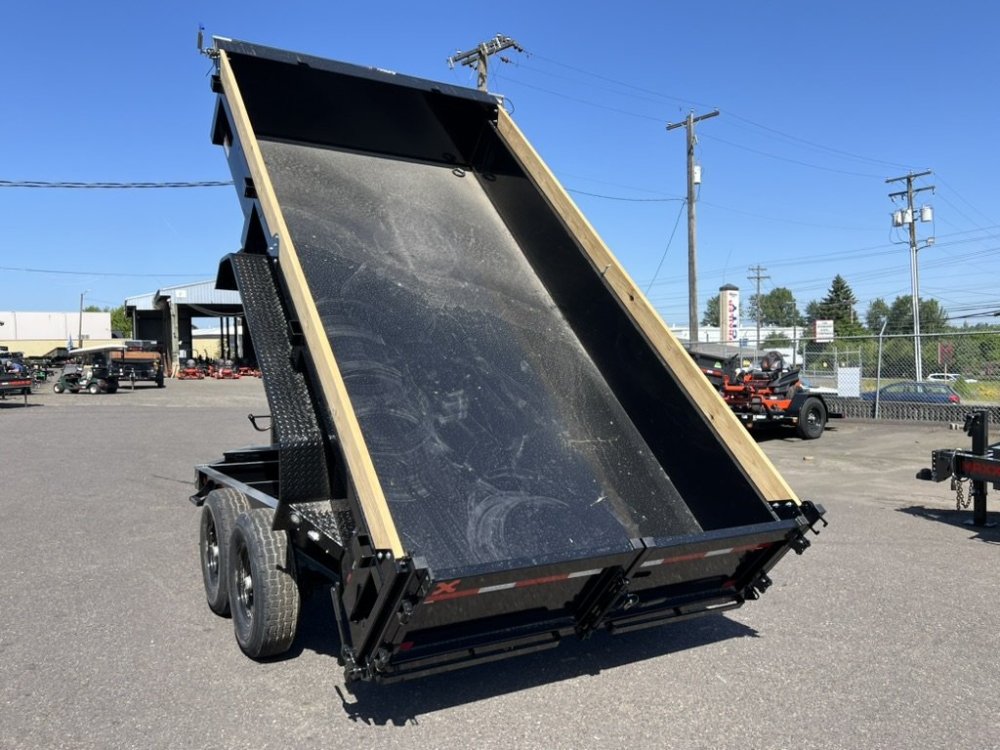 MAXX-D 7x14 14K DKX Dump Trailer 18" Solid Sides MAXX-D Trailer DKX-7X14-14K-18