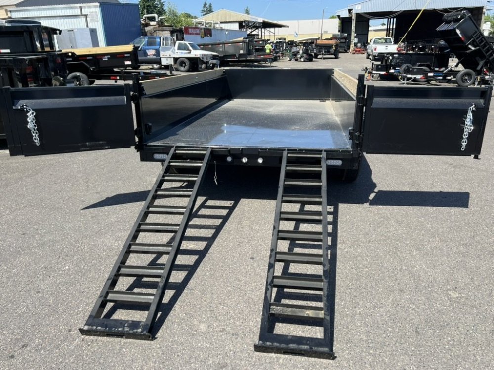MAXX-D 7x14 14K DKX Dump Trailer 18" Solid Sides MAXX-D Trailer DKX-7X14-14K-18