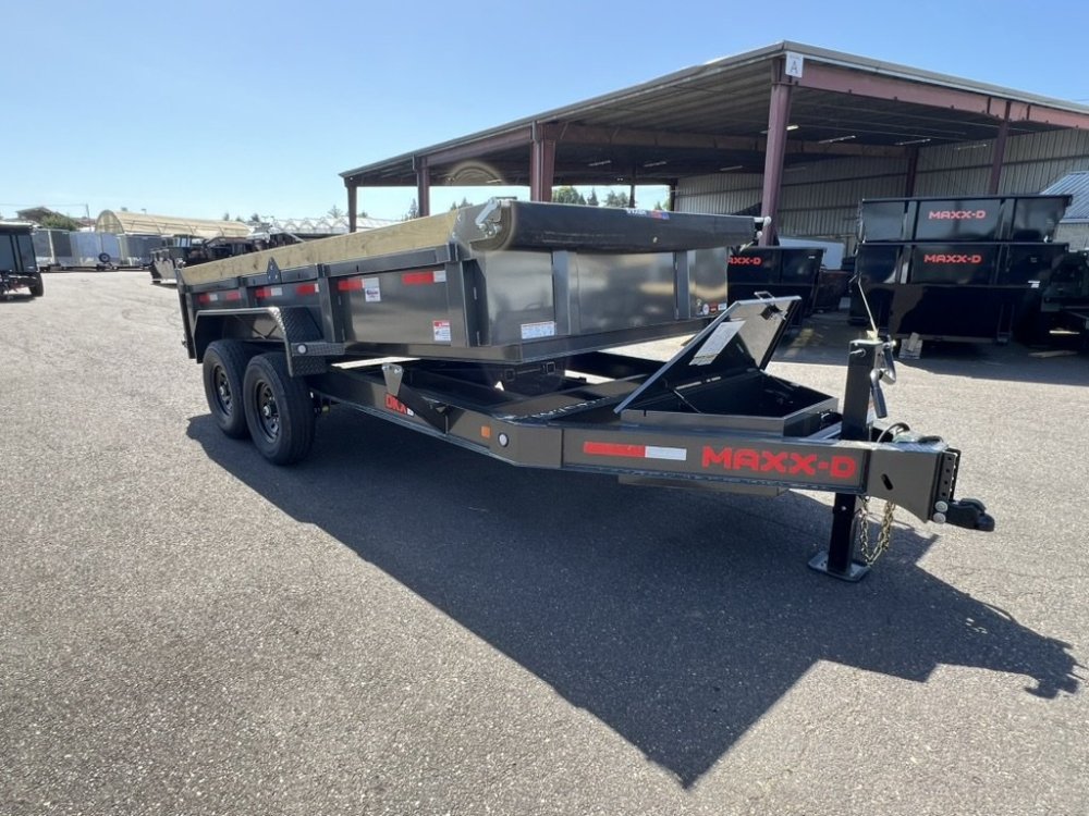 MAXX-D 7x14 14K DKX Dump Trailer 24" Solid Sides MAXX-D Trailer DKX-7X14-14K-24