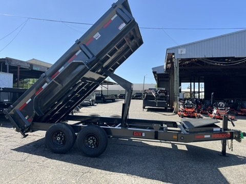 MAXX-D 7x14 14K DJX I-Beam Dump 24" Solid Sides MAXX-D Trailer DJX-7X14-14K-24