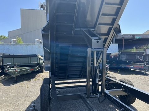 MAXX-D 7x14 14K DJX I-Beam Dump 24" Solid Sides MAXX-D Trailer DJX-7X14-14K-24