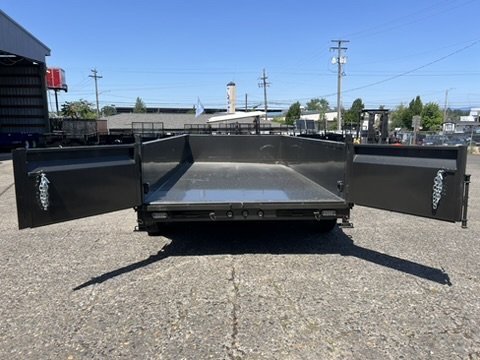 MAXX-D 7x14 14K DJX I-Beam Dump 24" Solid Sides MAXX-D Trailer DJX-7X14-14K-24