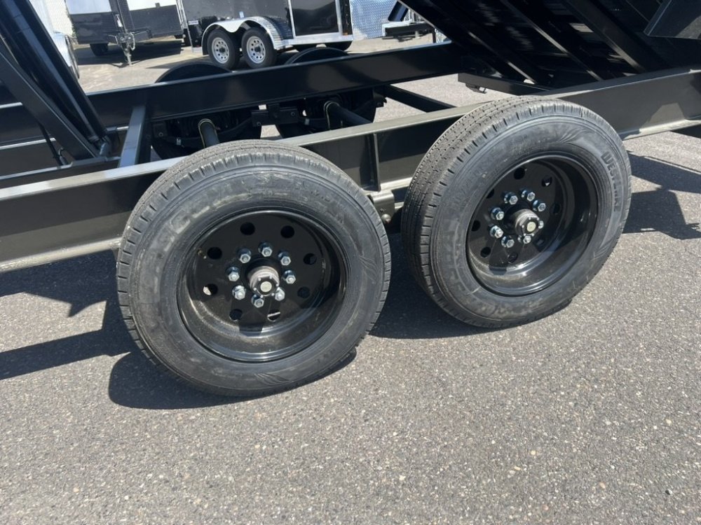 MAXX-D 7x14 14K DJX I-Beam Dump 36" Solid Sides MAXX-D Trailer DJX-7X14-14K-36