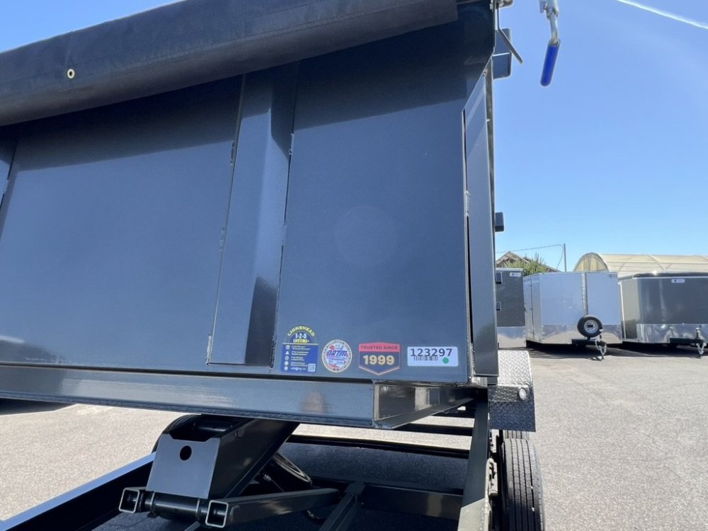 MAXX-D 7x14 14K DJX I-Beam Dump 36" Solid Sides MAXX-D Trailer DJX-7X14-14K-36