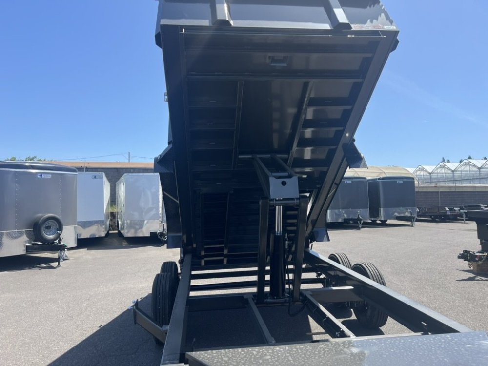 MAXX-D 7x14 14K DJX I-Beam Dump 36" Solid Sides MAXX-D Trailer DJX-7X14-14K-36