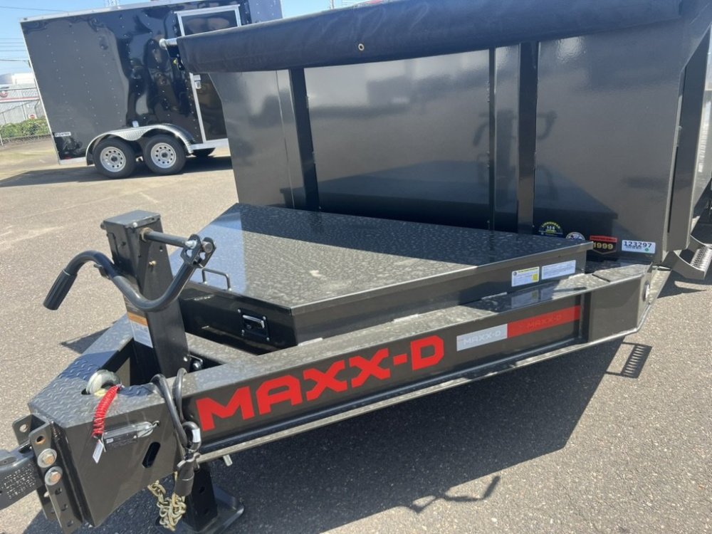 MAXX-D 7x14 14K DJX I-Beam Dump 36" Solid Sides MAXX-D Trailer DJX-7X14-14K-36
