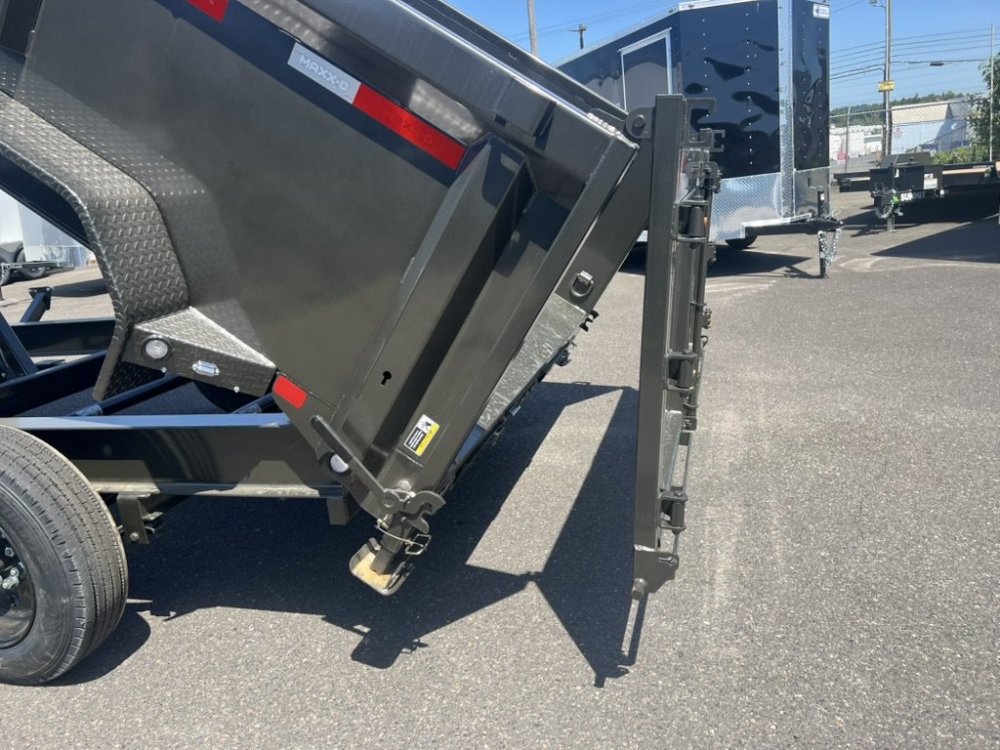 MAXX-D 7x14 14K DJX I-Beam Dump 36" Solid Sides MAXX-D Trailer DJX-7X14-14K-36