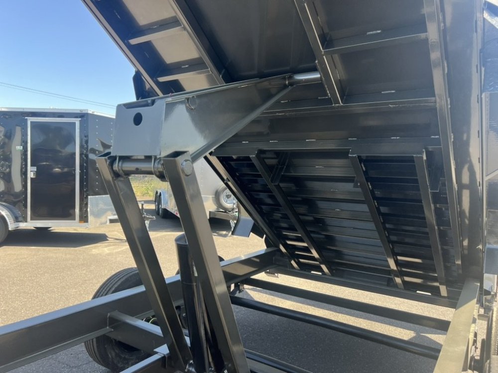 MAXX-D 7x14 14K DJX I-Beam Dump 36" Solid Sides MAXX-D Trailer DJX-7X14-14K-36