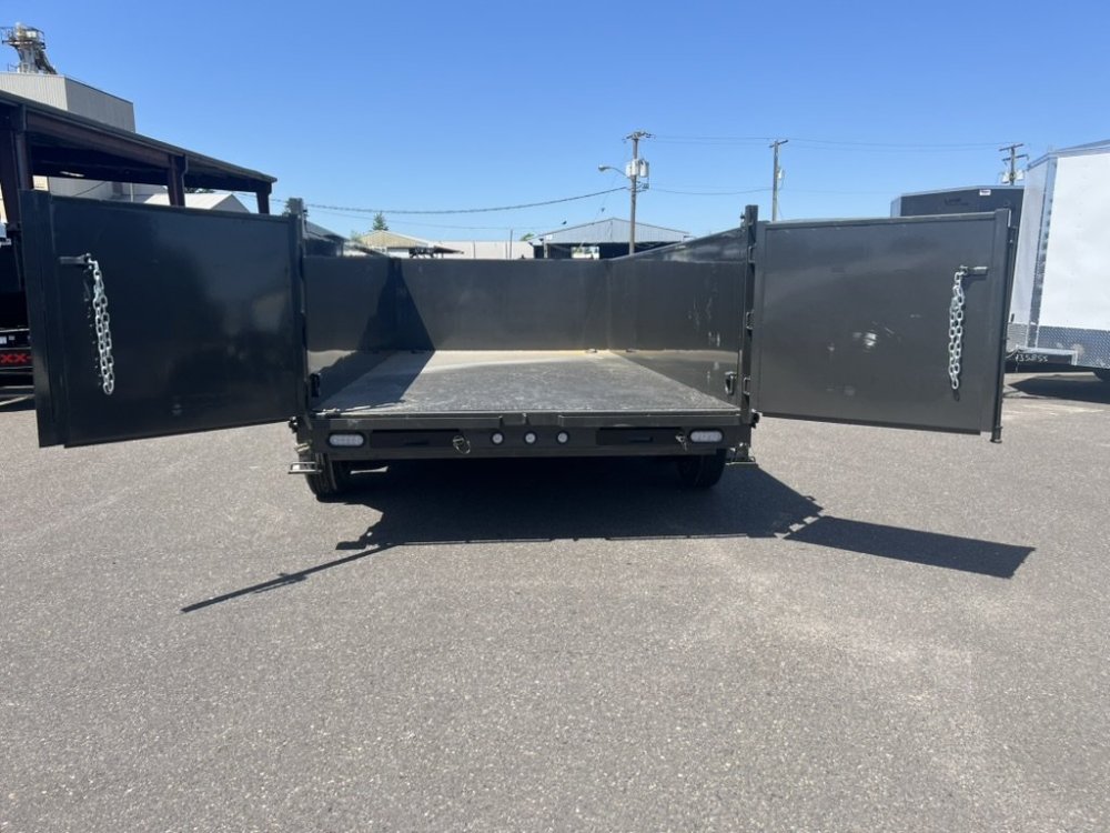 MAXX-D 7x14 14K DJX I-Beam Dump 36" Solid Sides MAXX-D Trailer DJX-7X14-14K-36