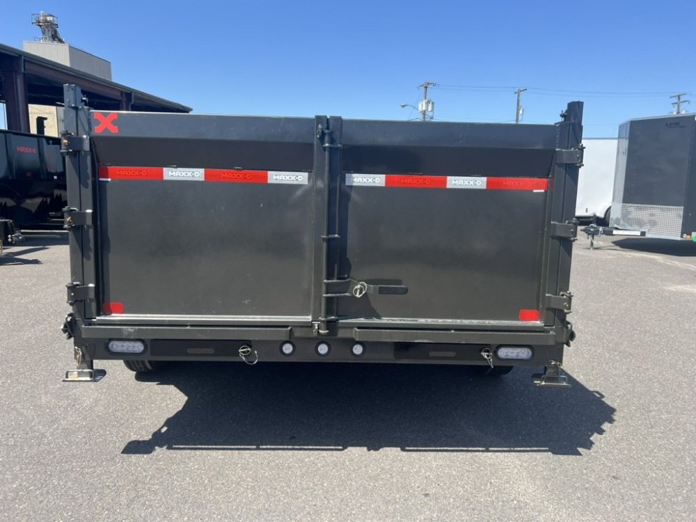 MAXX-D 7x14 14K DJX I-Beam Dump 36" Solid Sides MAXX-D Trailer DJX-7X14-14K-36