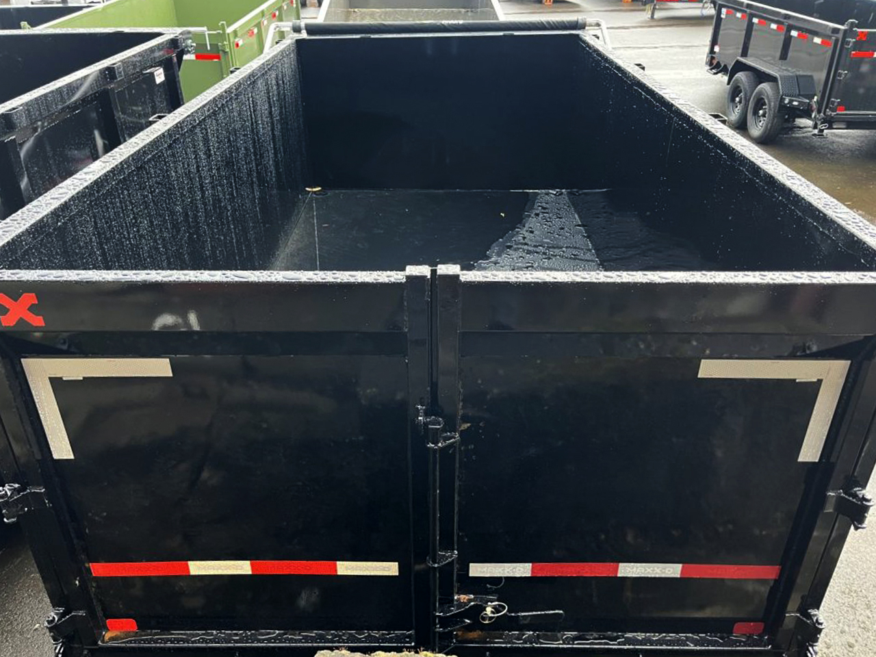 MAXX-D 7x14 14K DJX I-Beam Dump 48" Solid Sides MAXX-D Trailer DJX-7X14-14K-48