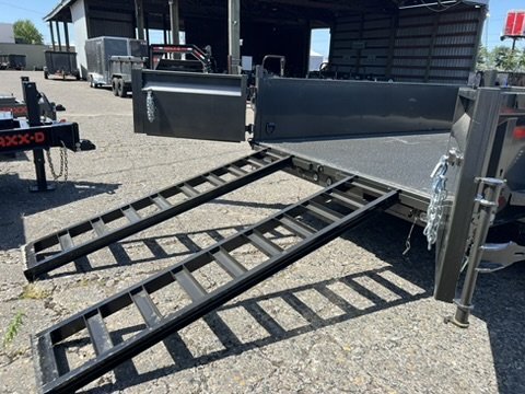 MAXX-D 7x14 15.4K DJX I-Beam Dump 24" Solid Sides MAXX-D Trailer DJX-7X14-15.4K-24