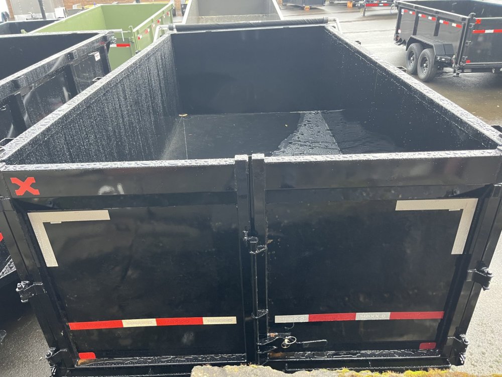 MAXX-D 7x14 15.4K DJX I-Beam Dump 48" Solid Sides MAXX-D Trailer DJX-7X14-15.4K-48