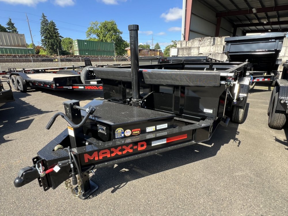 MAXX-D 7x14 15K DTX Telescopic Dump Trailer 24" Solid Sides Trailer DTX-7X14-15K-24