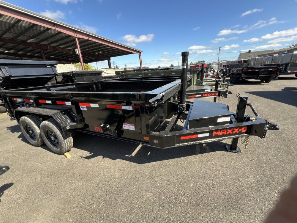 MAXX-D 7x14 15K DTX Telescopic Dump Trailer 24" Solid Sides MAXX-D Trailer DTX-7X14-15K-24