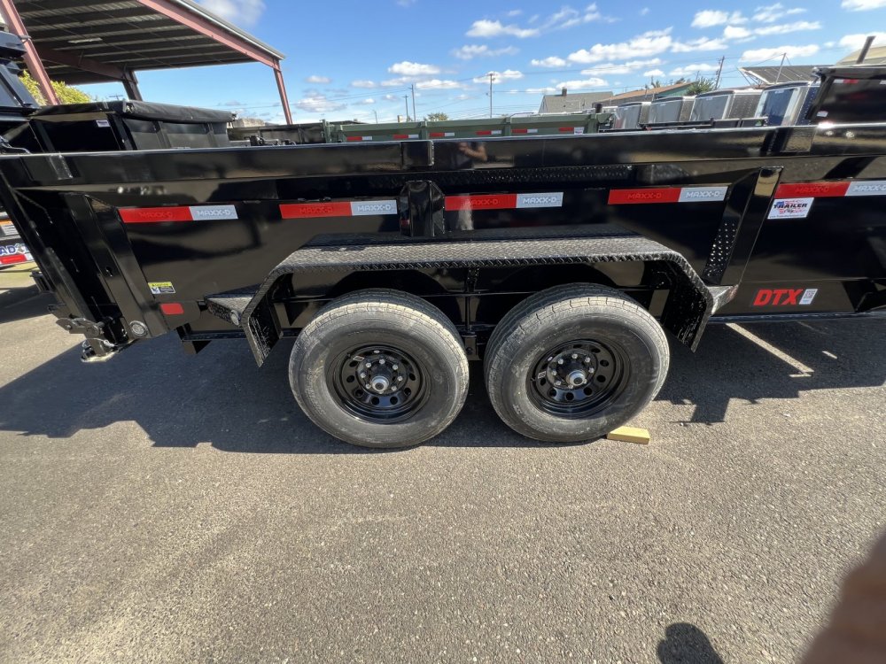 MAXX-D 7x14 15K DTX Telescopic Dump Trailer 24" Solid Sides MAXX-D Trailer DTX-7X14-15K-24