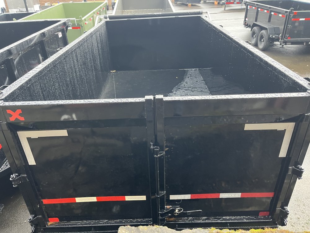 MAXX-D 7x14 17.5K DJX I-Beam Dump 48" Solid Sides MAXX-D Trailer DJX-7X14-17.5K-48
