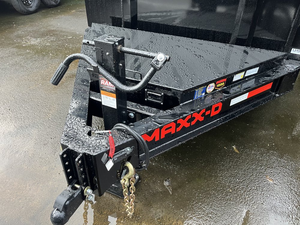 MAXX-D 7x14 17.5K DJX I-Beam Dump 48" Solid Sides MAXX-D Trailer DJX-7X14-17.5K-48