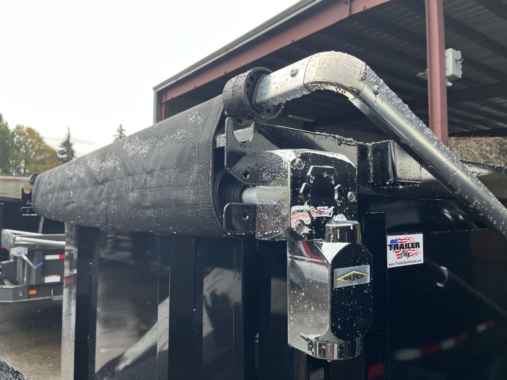 MAXX-D 7x14 17.5K DJX I-Beam Dump 48" Solid Sides MAXX-D Trailer DJX-7X14-17.5K-48