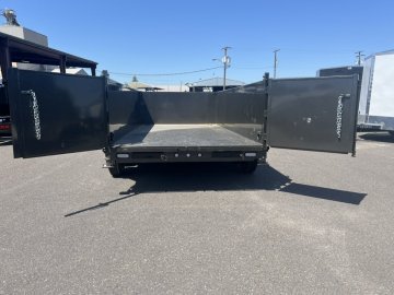 MAXX-D 7x16 16K DJX I-Beam Dump 36" Solid Sides MAXX-D Trailer DJX-7X16-16K-36