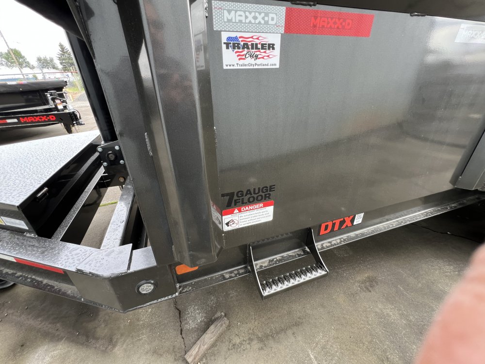MAXX-D 7x16 17.5K DTX Telescopic Dump Trailer 36" Solid Sides MAXX-D Trailer DTX-7X16-17.5K-36