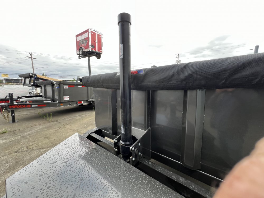 MAXX-D 7x16 17.5K DTX Telescopic Dump Trailer 36" Solid Sides MAXX-D Trailer DTX-7X16-17.5K-36