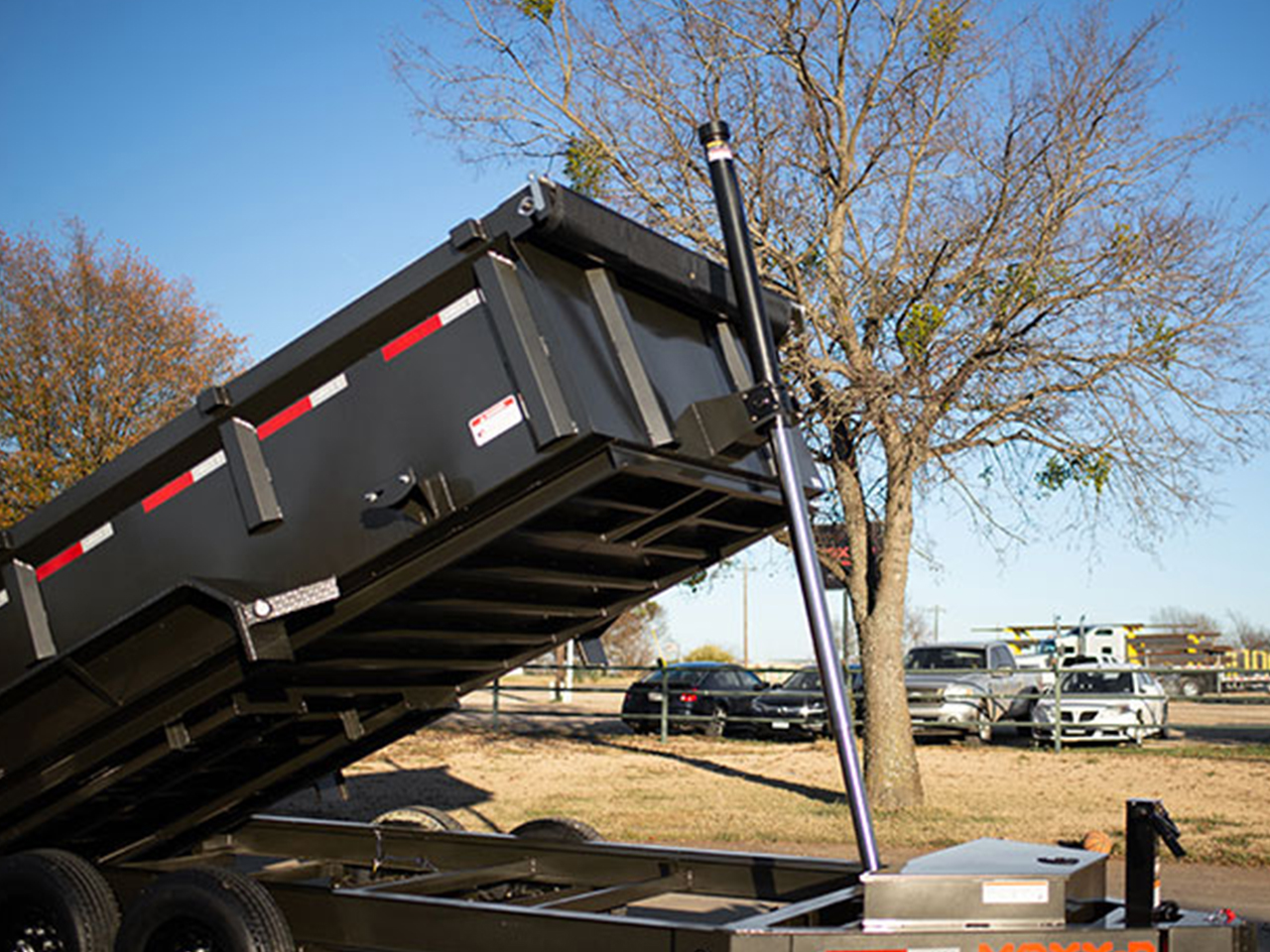 MAXX-D 7x16 17.5K DTX Telescopic Dump Trailer 48" Solid Sides MAXX-D Trailer DTX-7X16-17.5K-48