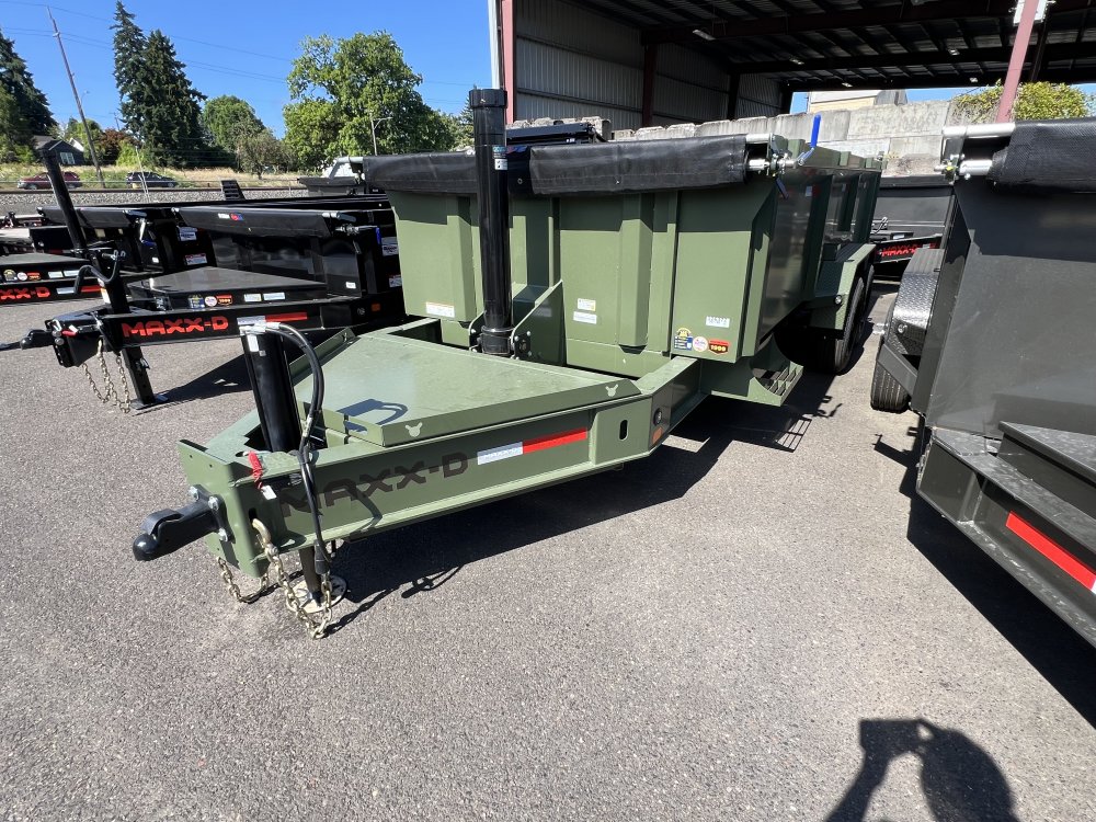 MAXX-D 7x16 21K DSX Super-Duty Dump Trailer 36" Solid Sides Trailer DSX-7X16-21K-36