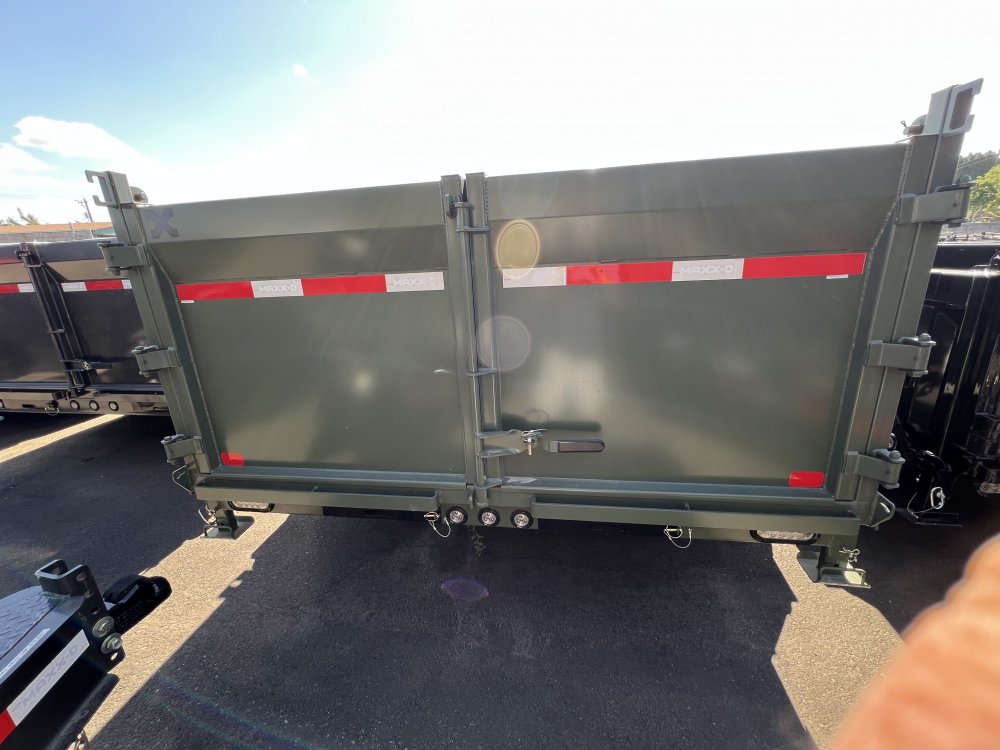 MAXX-D 7x16 21K DSX Super-Duty Gooseneck Dump Trailer 36" Solid Sides MAXX-D Trailer DSX-7X16-21K-36-GN