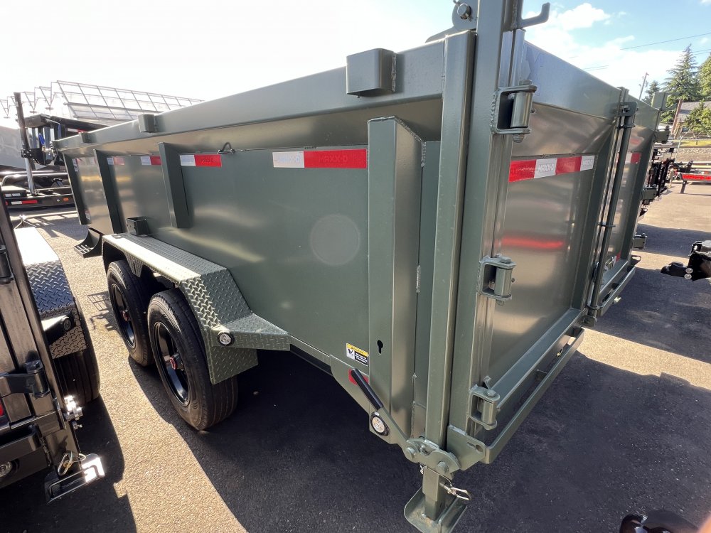 MAXX-D 7x16 21K DSX Super-Duty Gooseneck Dump Trailer 36" Solid Sides MAXX-D Trailer DSX-7X16-21K-36-GN