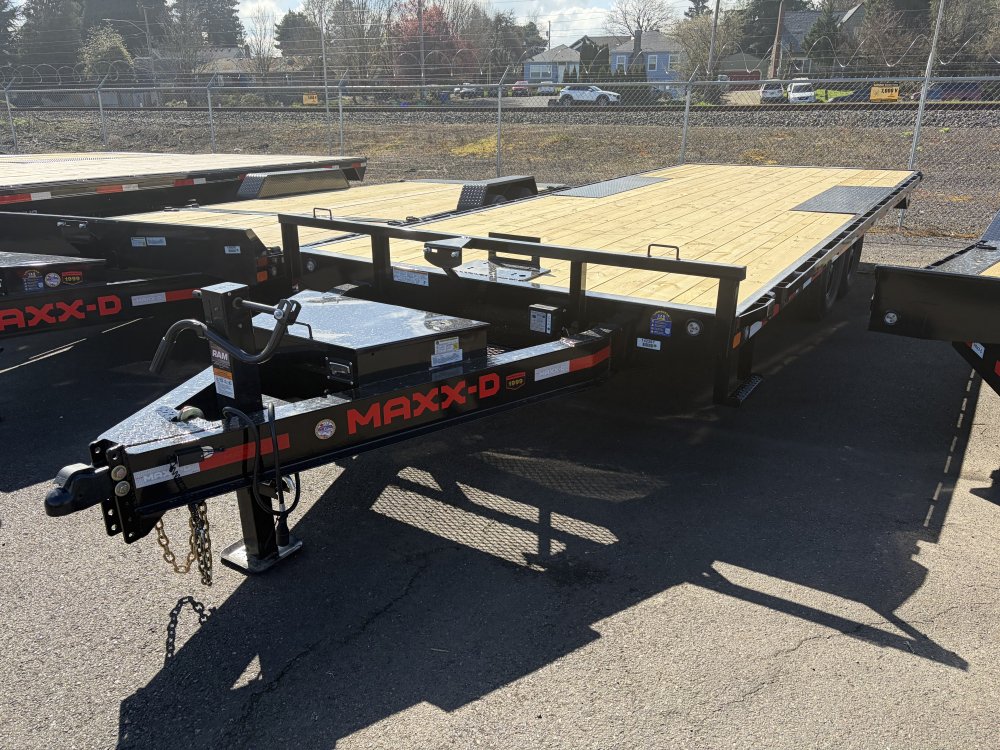 MAXX-D 8.5x20 15.4K DOX I-Beam Deckover Equipment Trailer MAXX-D Trailer DOX-8.5X20-15.4K