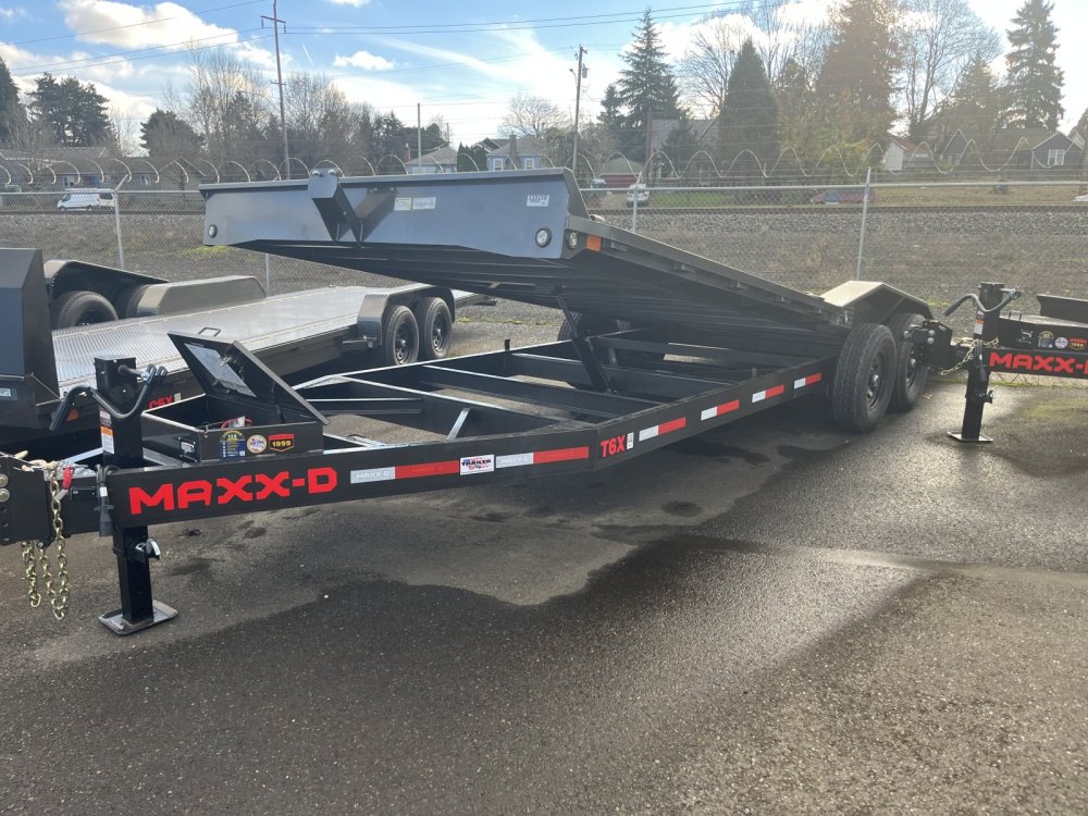 MAXX-D 8.5x22 14K T6X 6" Power Equipment Tilt Trailer w/Hydraulic Jack MAXX-D Trailer T6X-8.5X22-14K-HJ