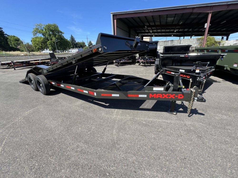 MAXX-D 8.5x24 17.5K T8X 8" Power Equipment Tilt Trailer MAXX-D Trailer T8X-8.5X24-17.5K