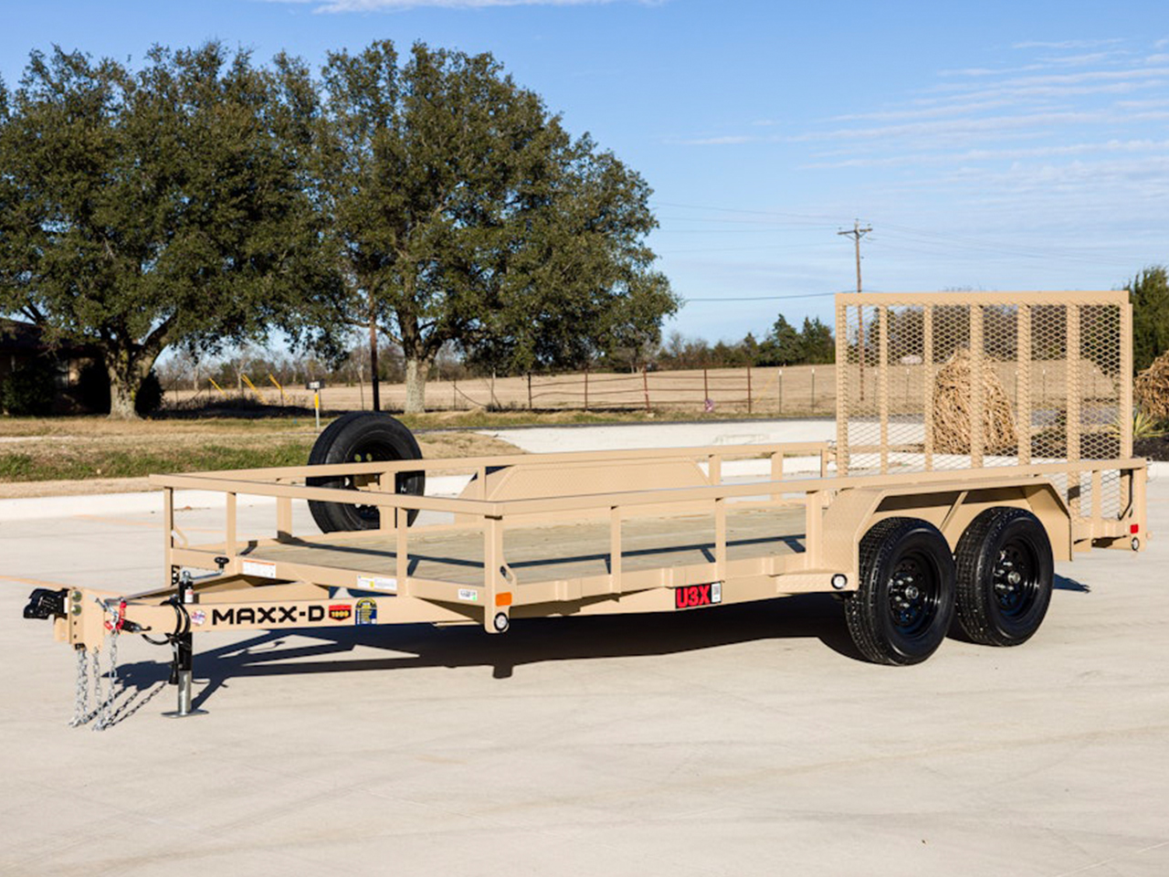 MAXX-D 7x14 7K U3X Tandem Axle Utility Trailer MAXX-D Trailer U3X-7X14-7K