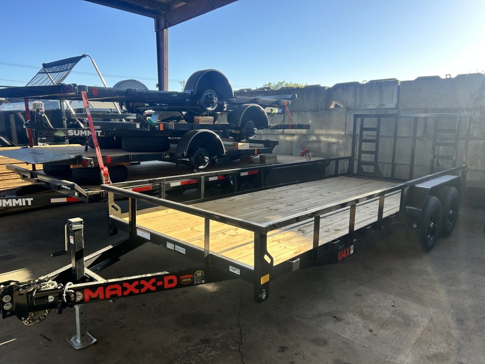 MAXX-D 7x18 10K U4K Tandem Axle Utility Trailer MAXX-D Trailer U4X-7X18-10K