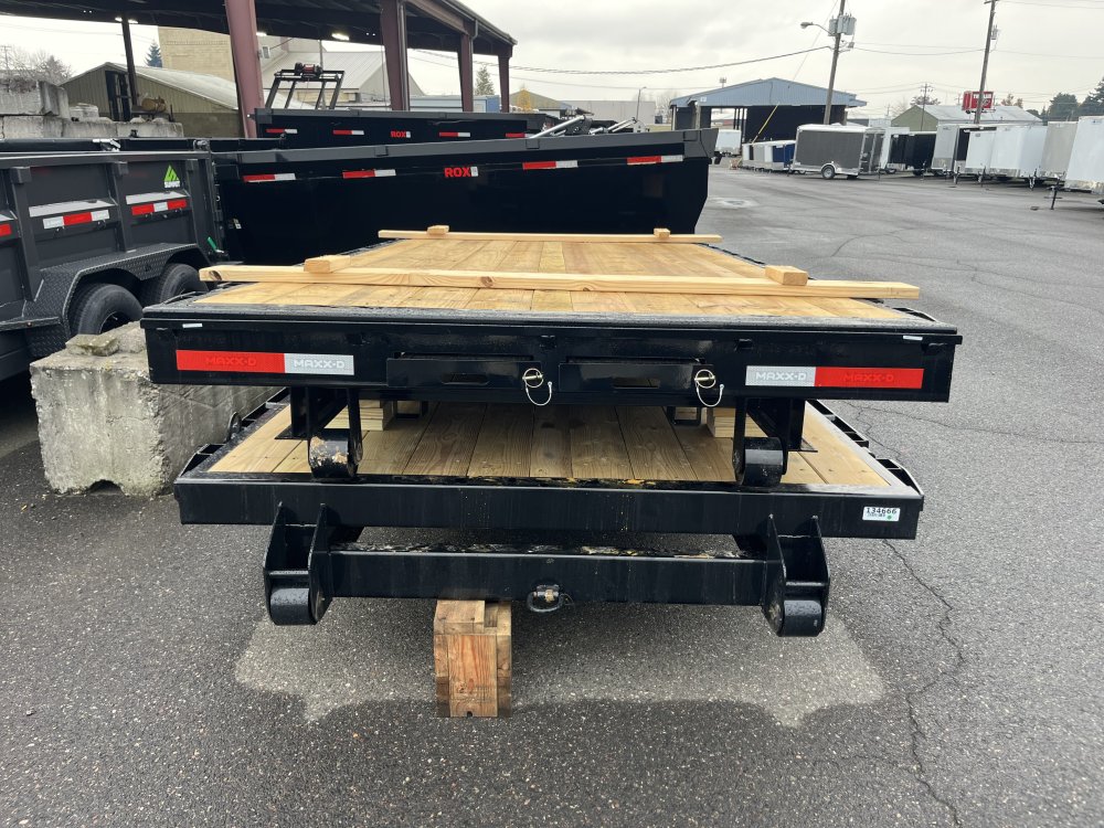 MAXX-D 7x14 ROX Wood Floor Roll Off Flatbed MAXX-D Trailer ROX-7X14-WFF