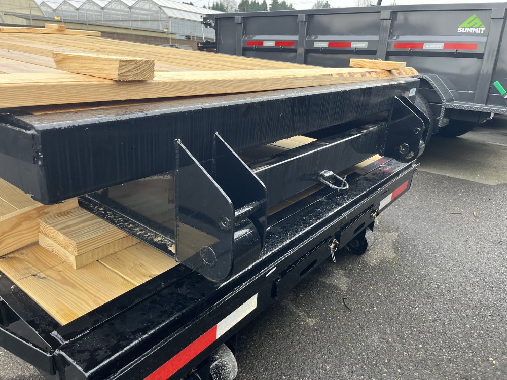 MAXX-D 7x14 ROX Wood Floor Roll Off Flatbed MAXX-D Trailer ROX-7X14-WFF