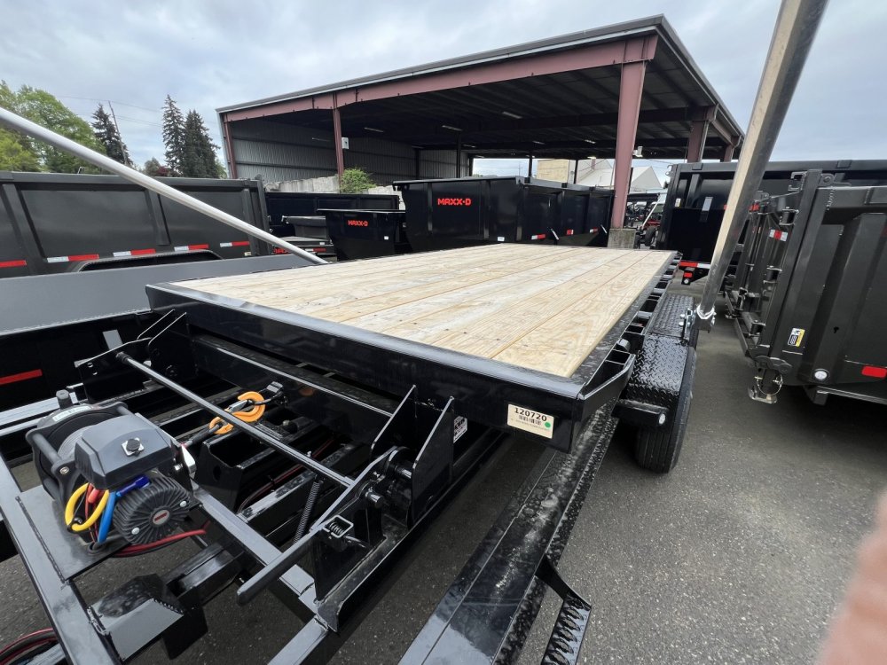 MAXX-D 7x14 ROX Wood Floor Roll Off Flatbed MAXX-D Trailer ROX-7X14-WFF