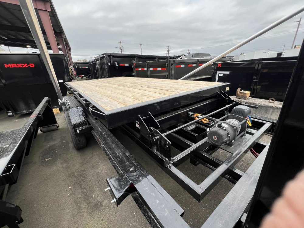 MAXX-D 7x14 ROX Wood Floor Roll Off Flatbed MAXX-D Trailer ROX-7X14-WFF