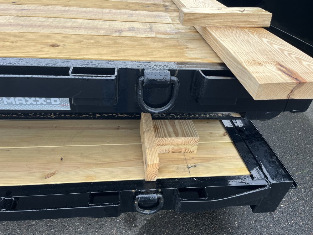 MAXX-D 7x14 ROX Wood Floor Roll Off Flatbed MAXX-D Trailer ROX-7X14-WFF