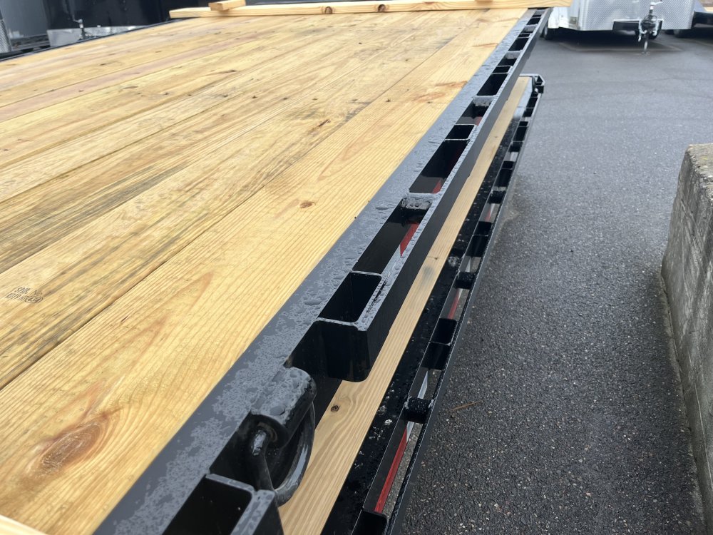 MAXX-D 7x14 ROX Wood Floor Roll Off Flatbed MAXX-D Trailer ROX-7X14-WFF